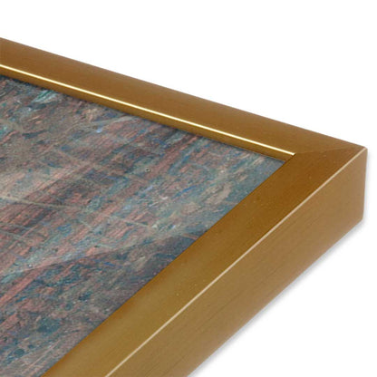 [Color:Polished Gold], Picture of art in a Polished Gold frame at an angle