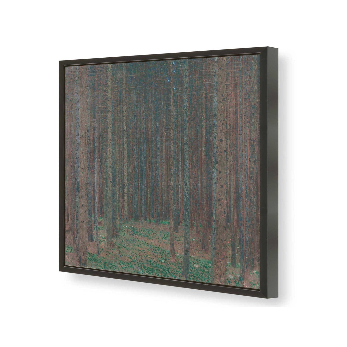 [Color:Satin Black], Picture of art in a Satin Black frame of the corner