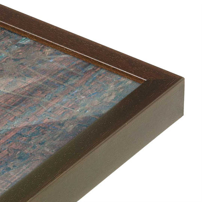 [Color:Espresso], Picture of art in a Espresso frame at an angle