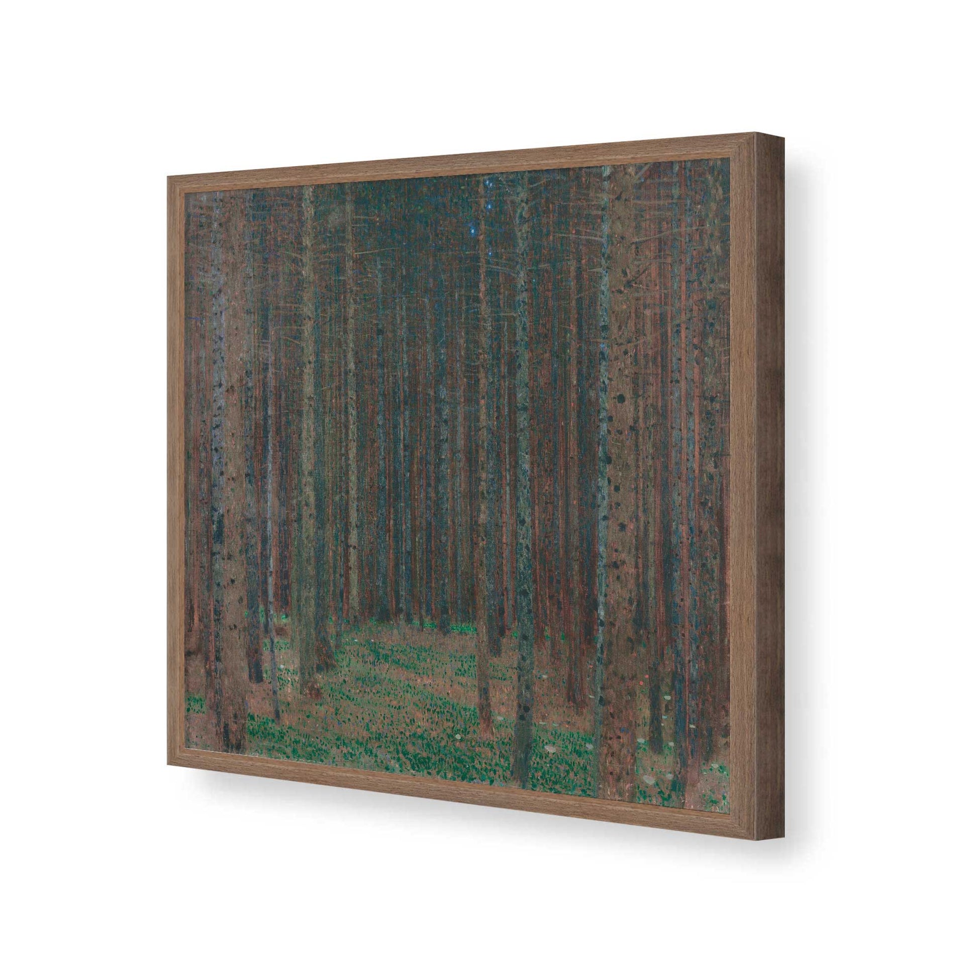 [Color:Walnut], Picture of art in a Walnut frame of the corner