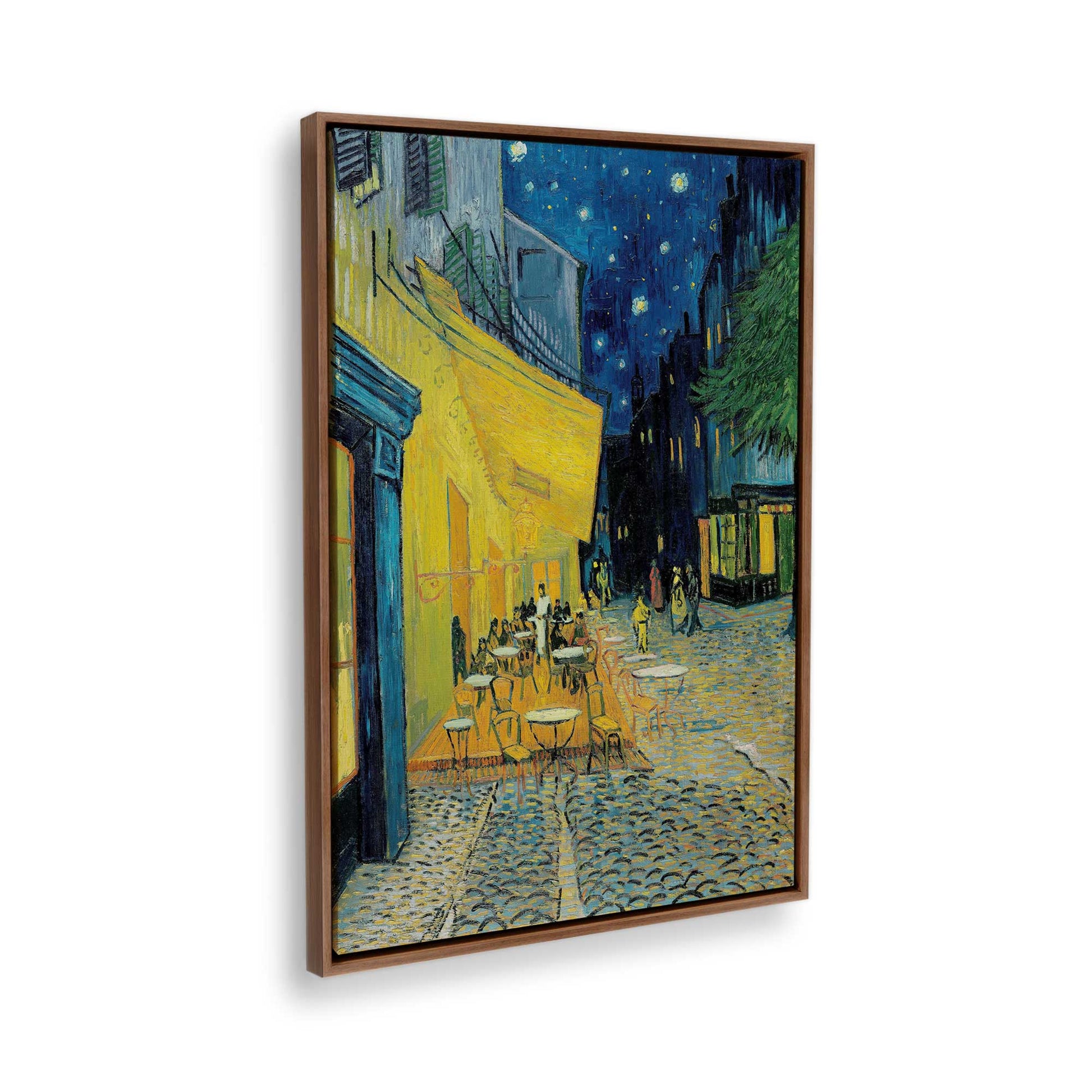 [Color:Walnut], Picture of the corner of the art