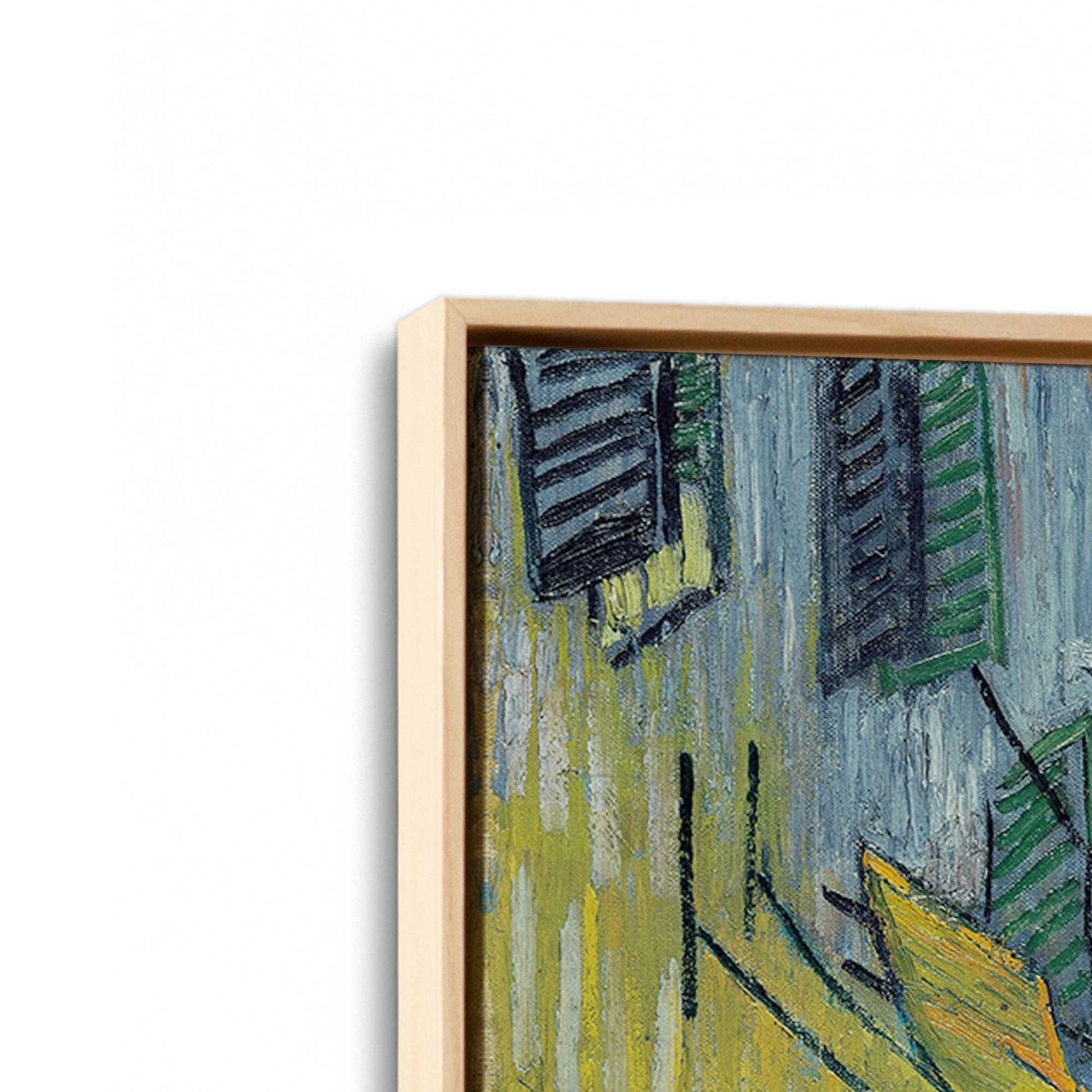[Color:American Maple], Picture of art in a American Maple frame at an angle