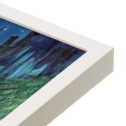 [Color:Opaque White], Picture of art in a Opaque White frame at an angle