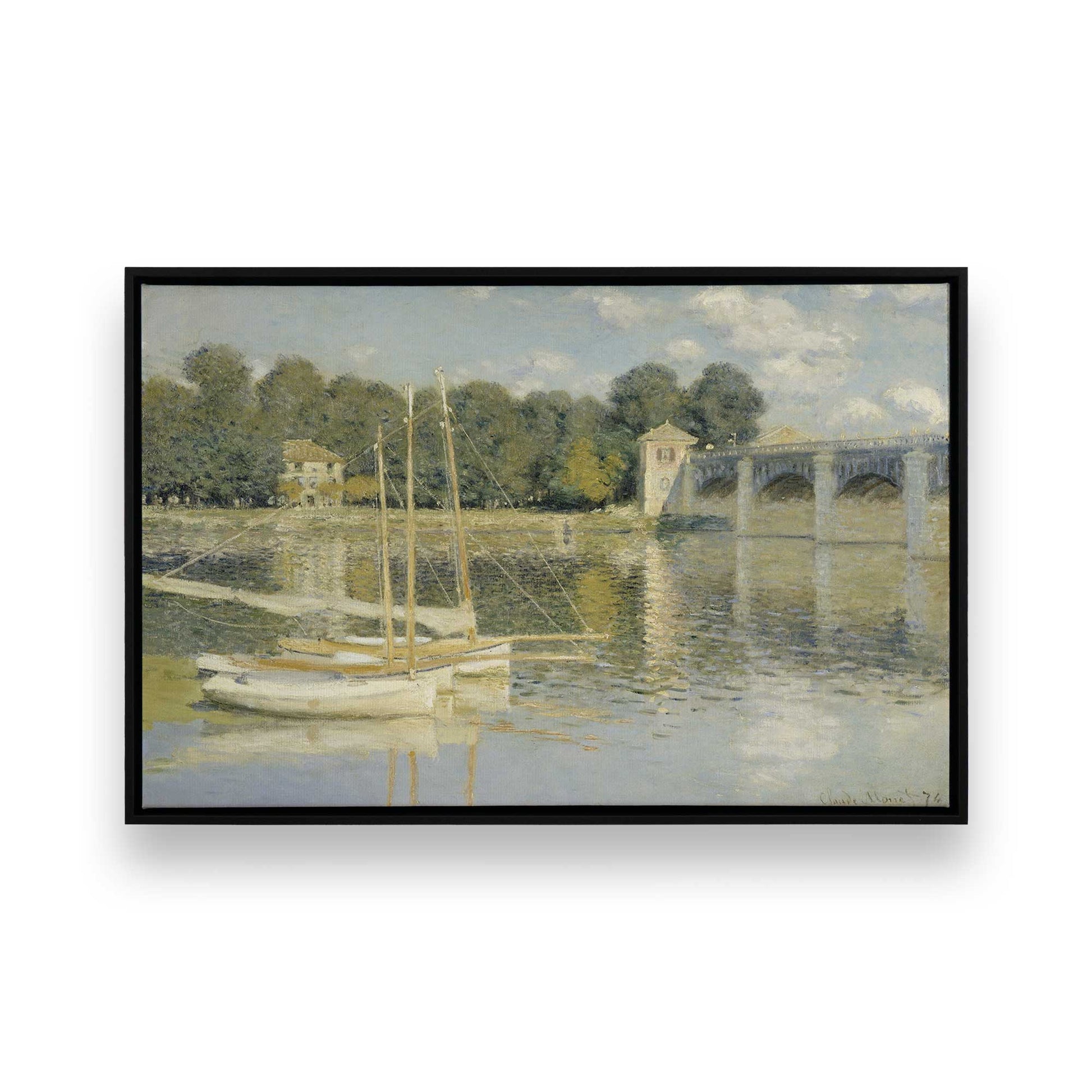 [Color:Satin Black], Picture of art in a Satin Black frame