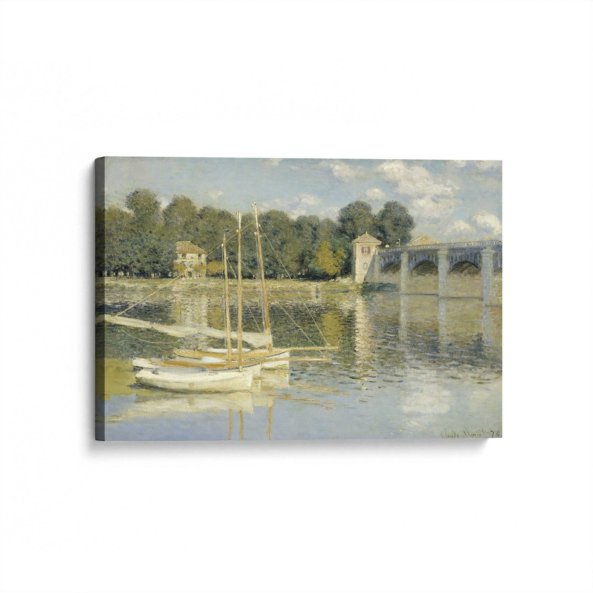 [Color:Stretched Canvas], Picture of art at an angle