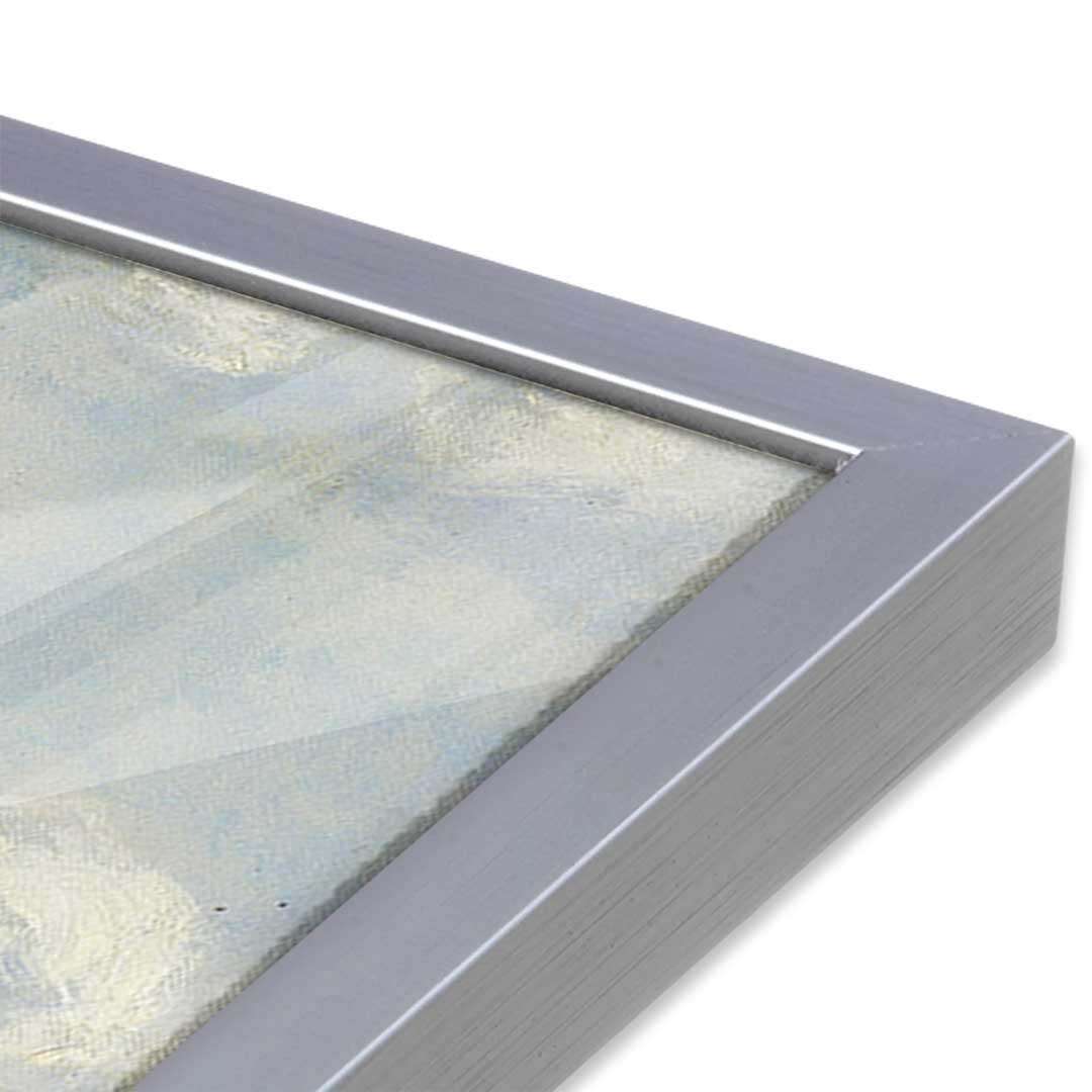 [Color:Polished Chrome], Picture of art in a Polished Chrome frame at an angle