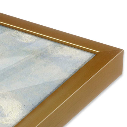 [Color:Polished Gold], Picture of art in a Polished Gold frame at an angle