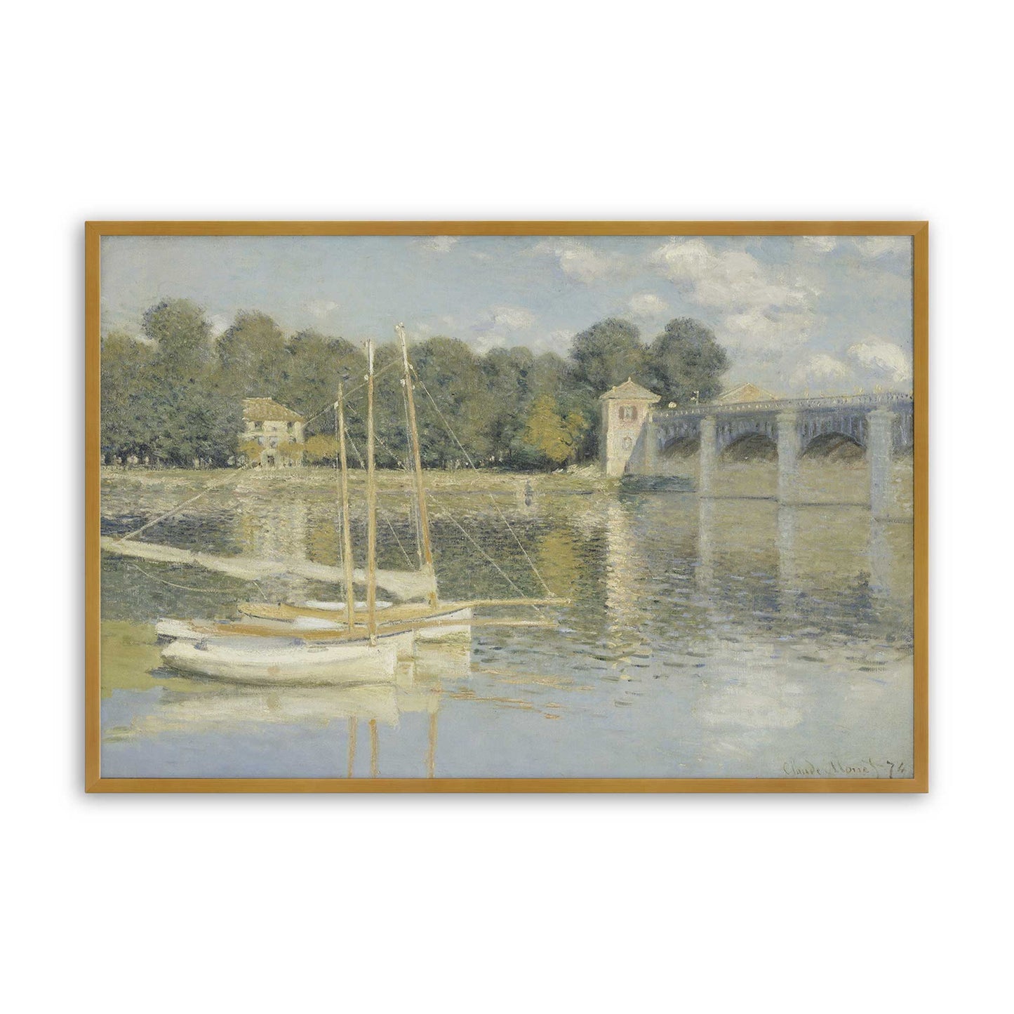 [Color:Polished Gold], Picture of art in a Polished Gold frame