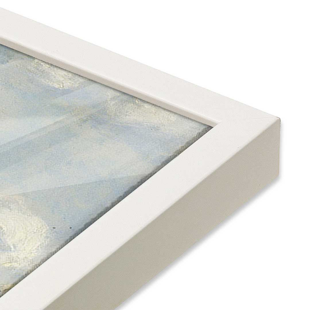 [Color:Opaque White], Picture of art in a Opaque White frame at an angle