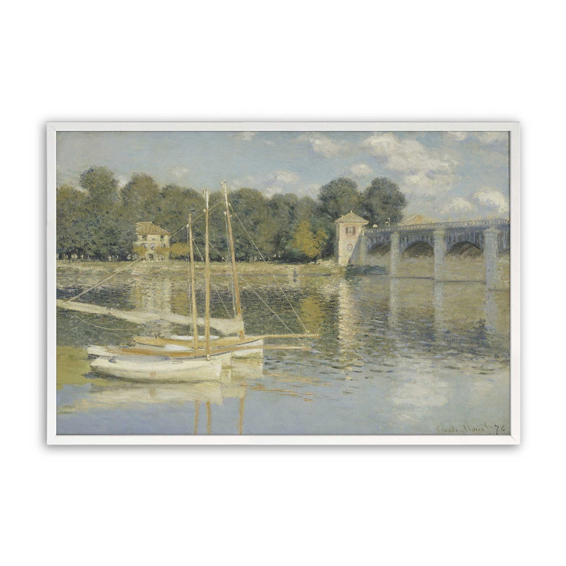 [Color:Opaque White], Picture of art in a Opaque White frame