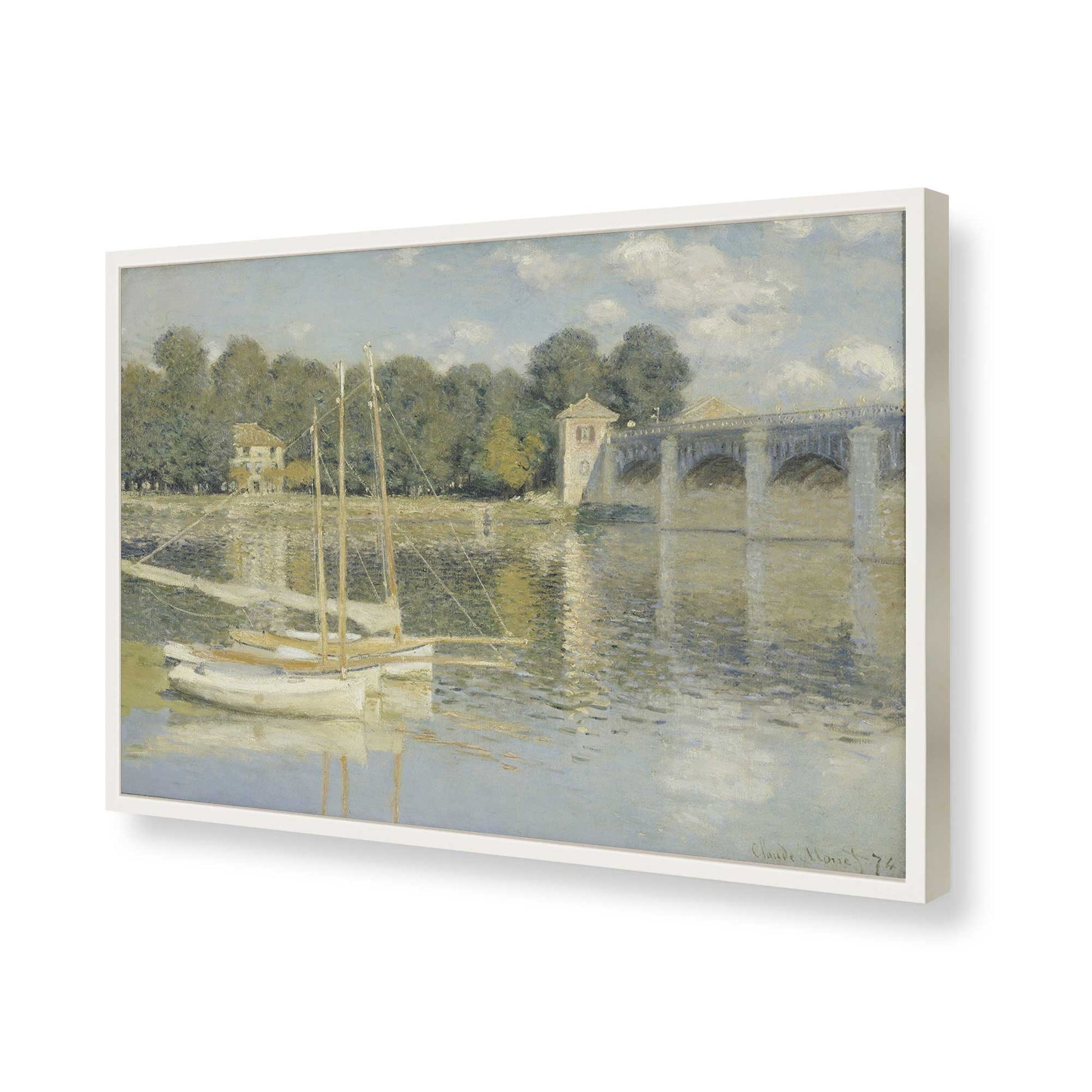 [Color:Opaque White], Picture of art in a Opaque White frame of the corner