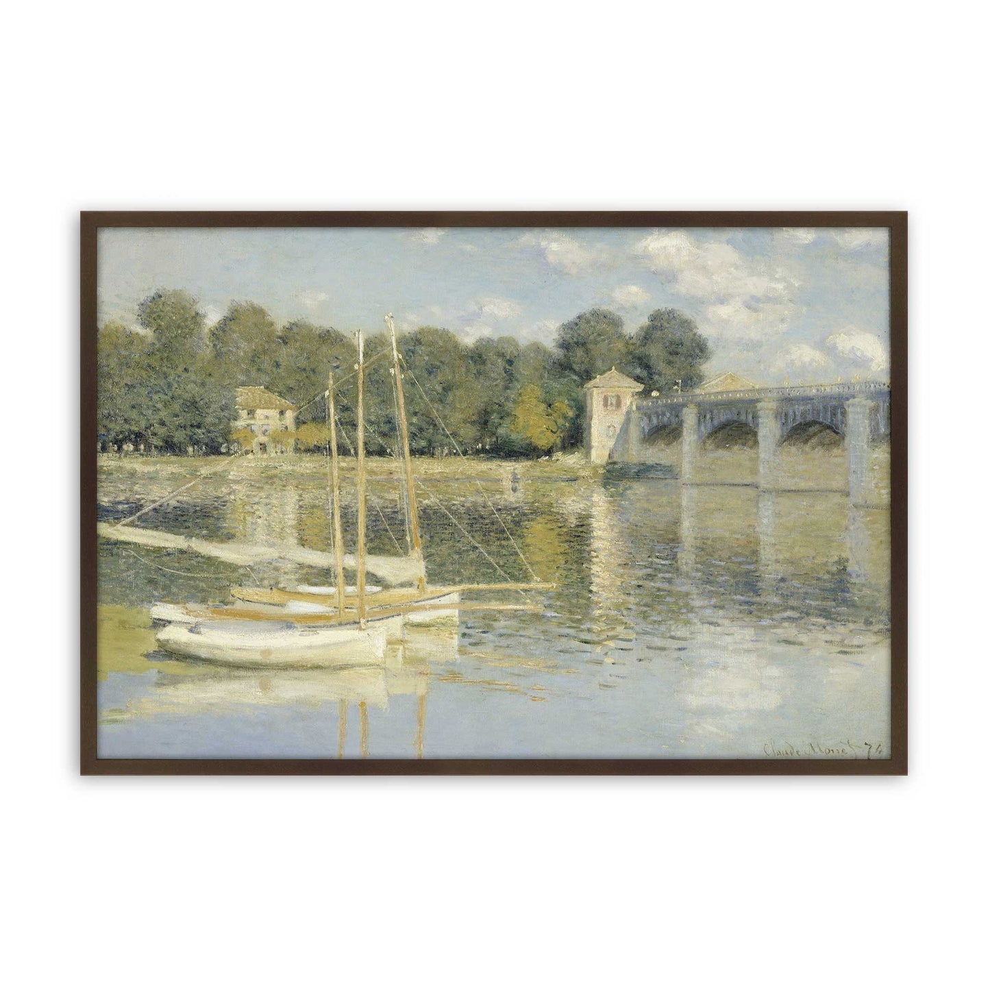 [Color:Brown], Picture of art in a Brown frame