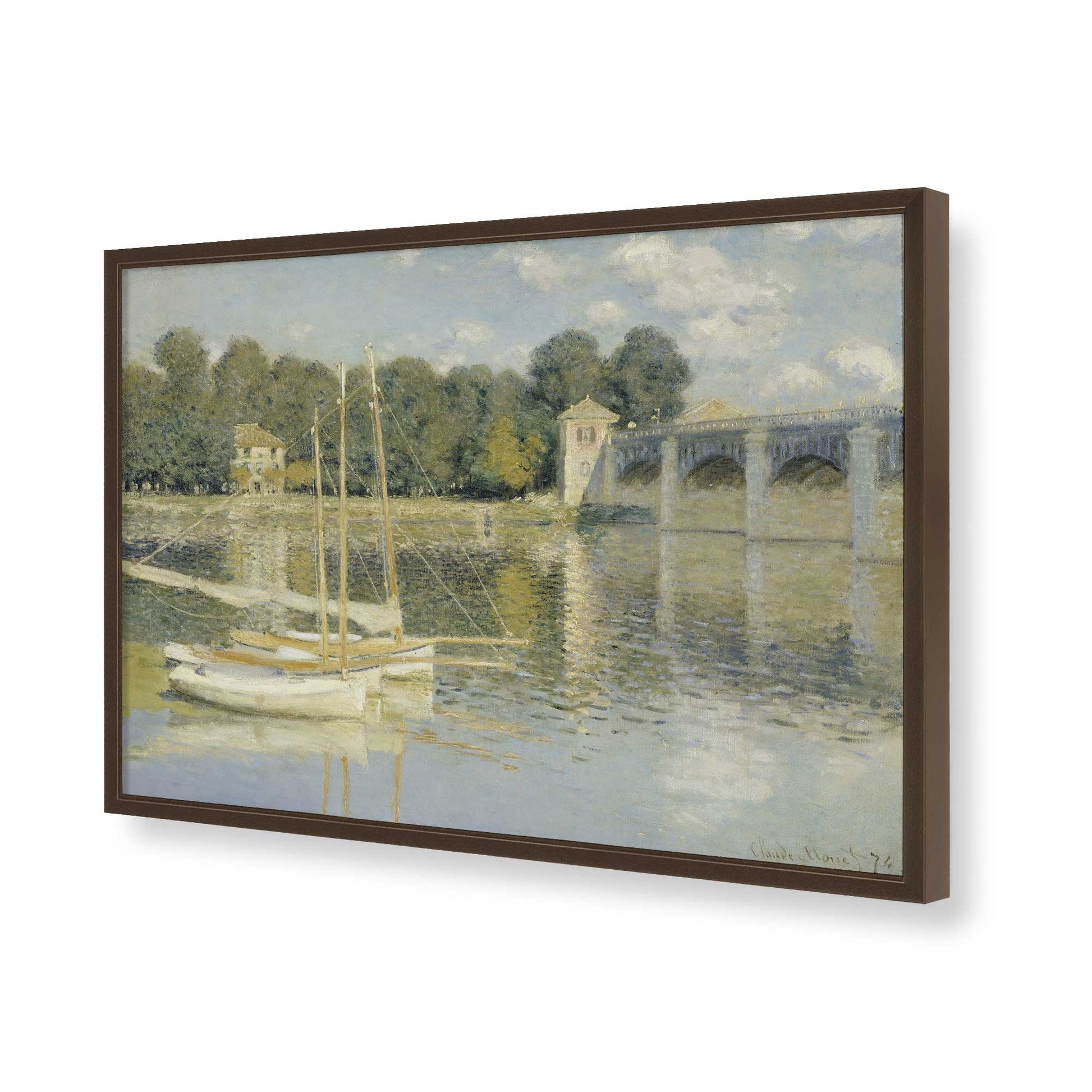 [Color:Belvinder Brown], Picture of art in a Belvinder Brown frame of the corner