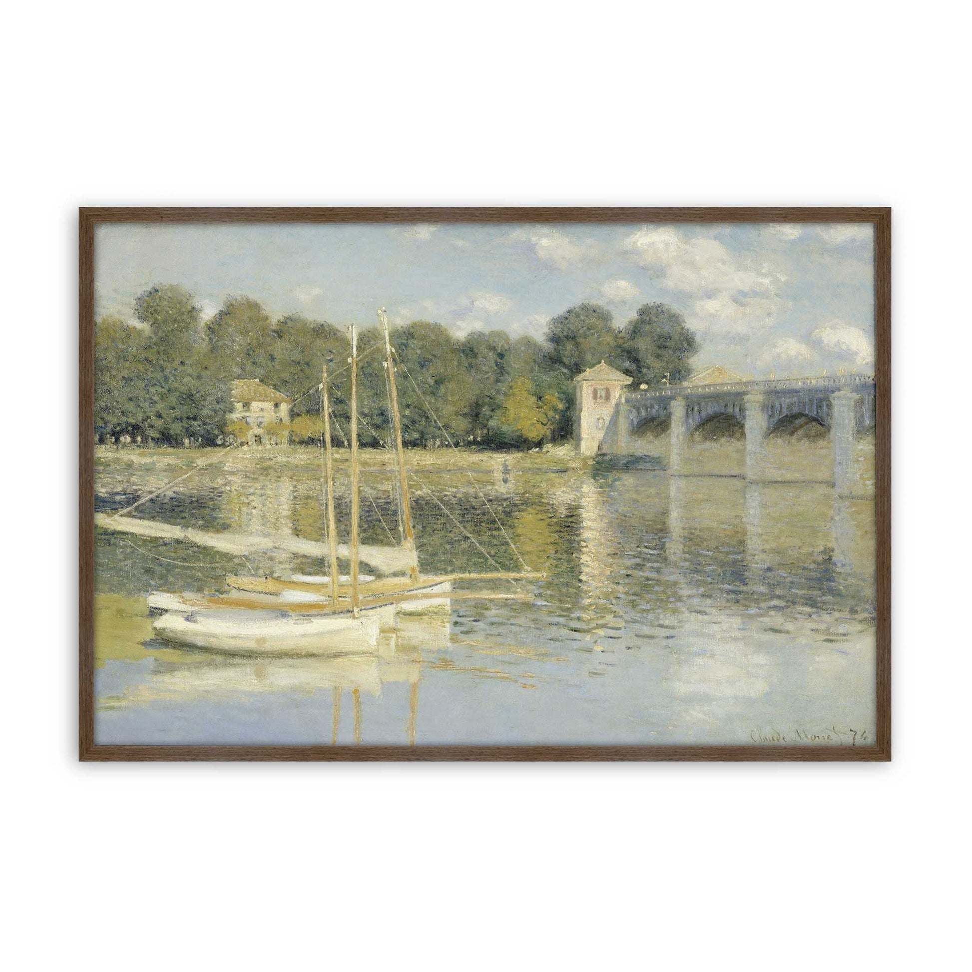 [Color:Walnut], Picture of art in a Walnut frame