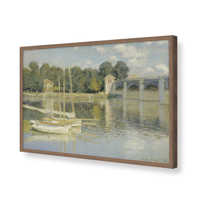 [Color:Walnut], Picture of art in a Walnut frame of the corner
