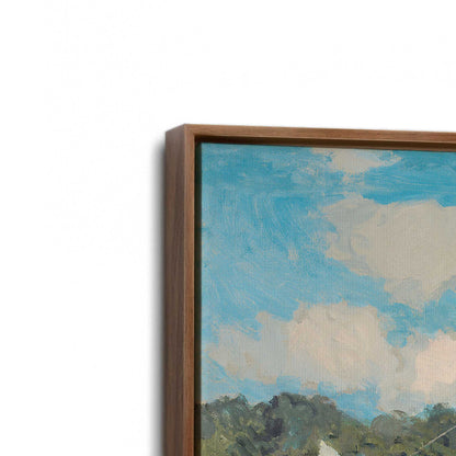 [Color:Walnut], Picture of art in a Walnut frame at an angle