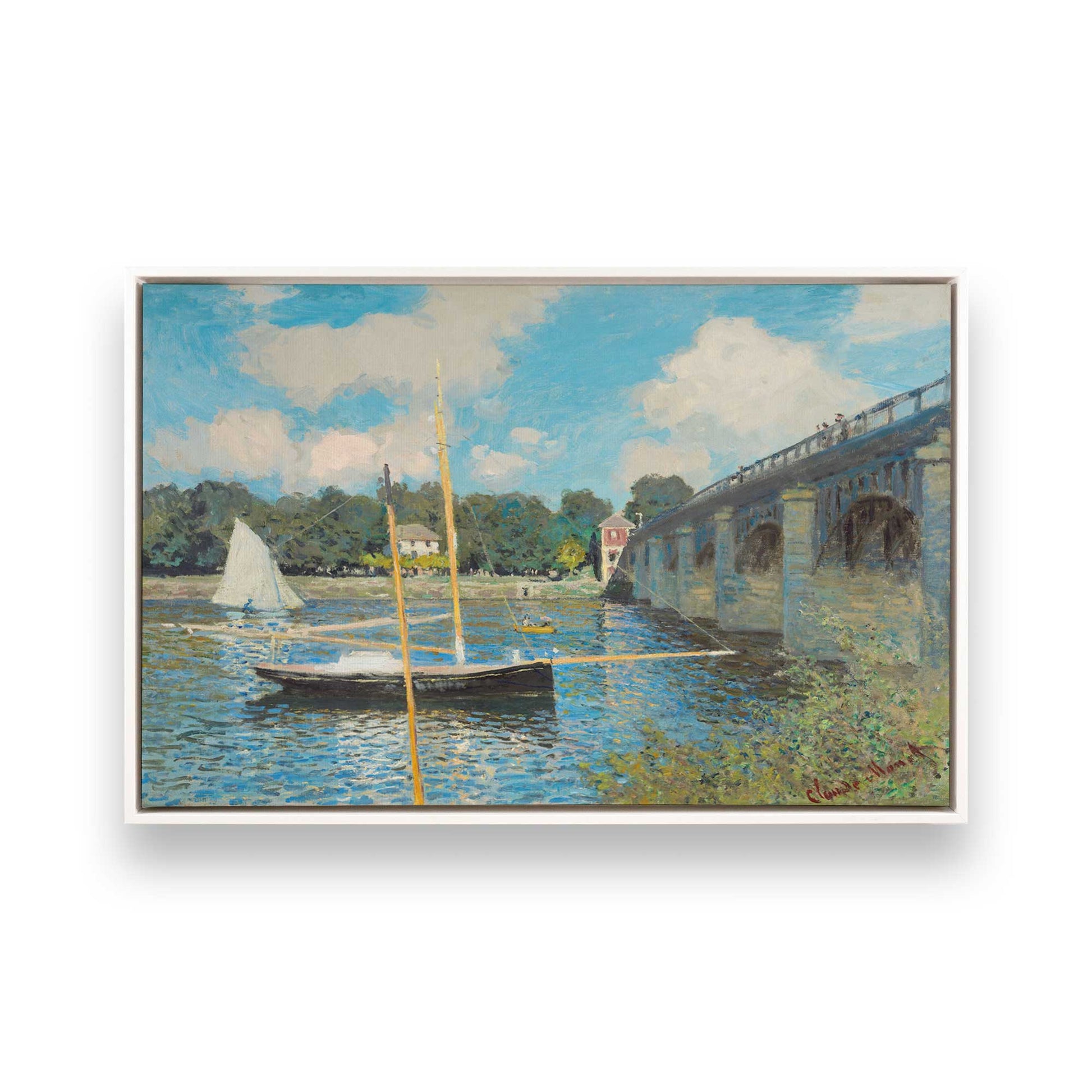 [Color:Opaque White], Picture of art in a White frame