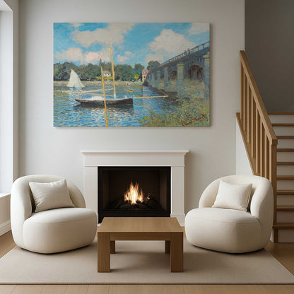 [Color:Stretched Canvas], Picture of art in a room