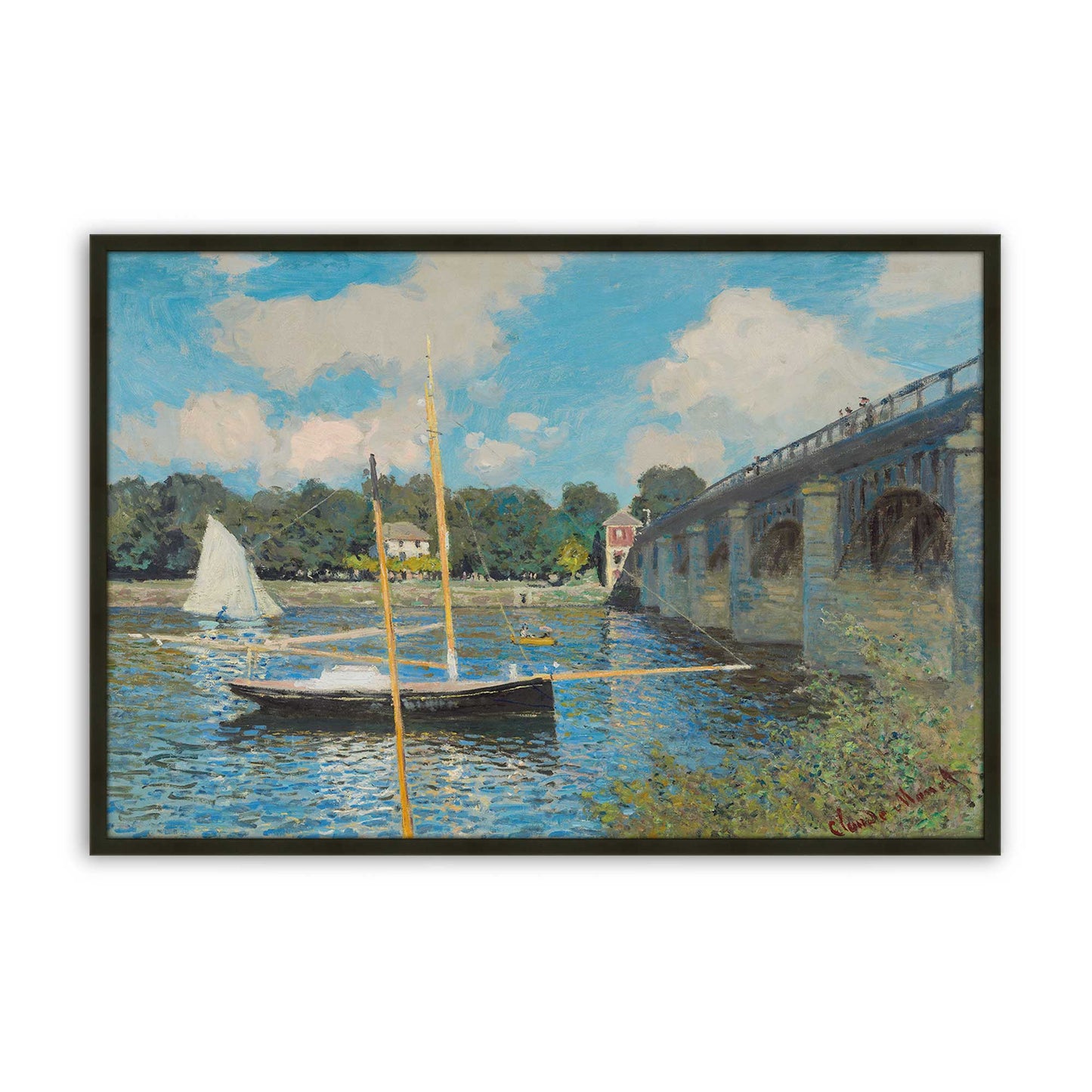 [Color:Satin Black], Picture of art in a Satin Black frame