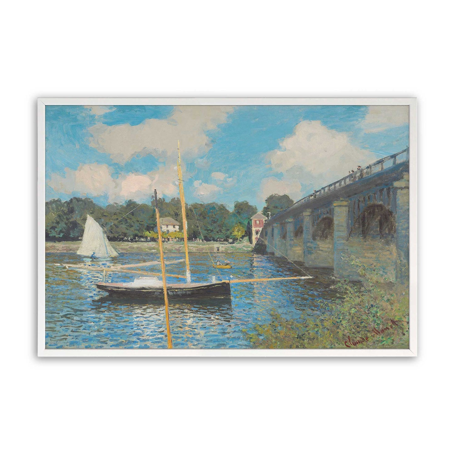 [Color:Opaque White], Picture of art in a Opaque White frame