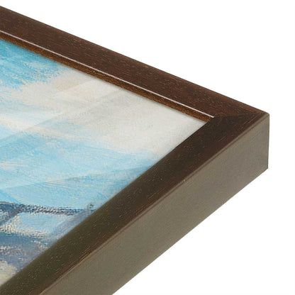 [Color:Belvinder Brown], Picture of art in a Belvinder Brown frame at an angle