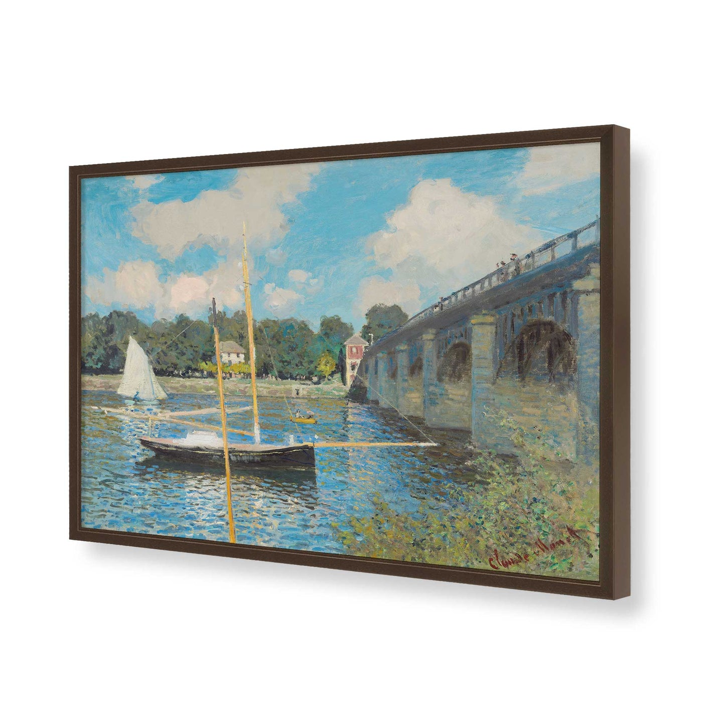 [Color:Belvinder Brown], Picture of art in a Belvinder Brown frame of the corner