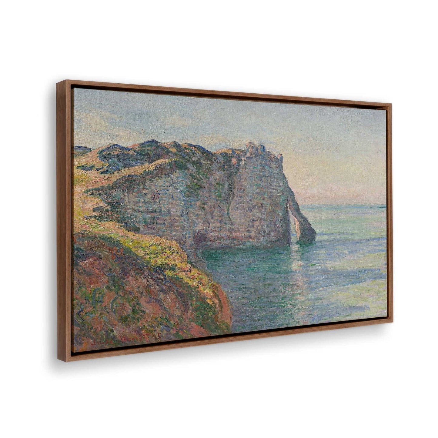 [Color:Walnut], Picture of the corner of the art