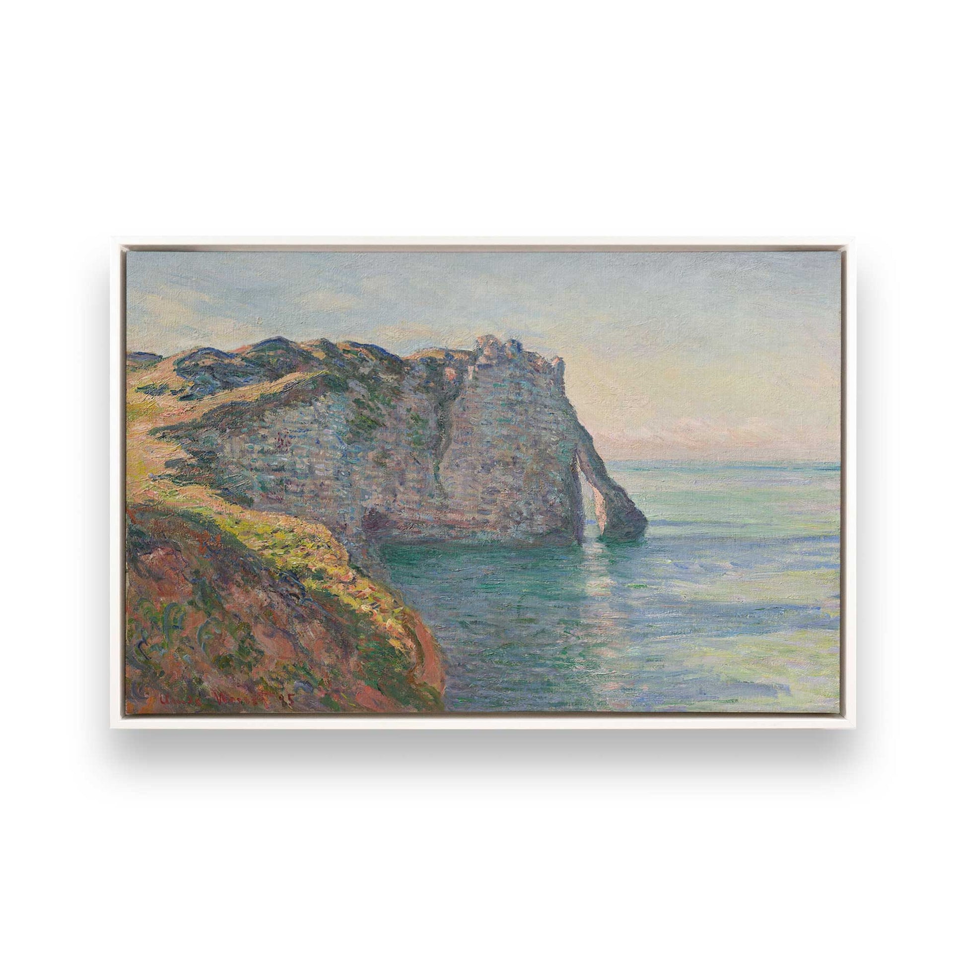 [Color:Opaque White], Picture of art in a White frame