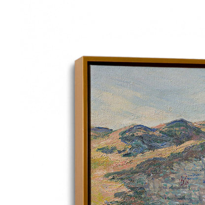 [Color:Polished Gold], Picture of art in a Polished Gold frame at an angle