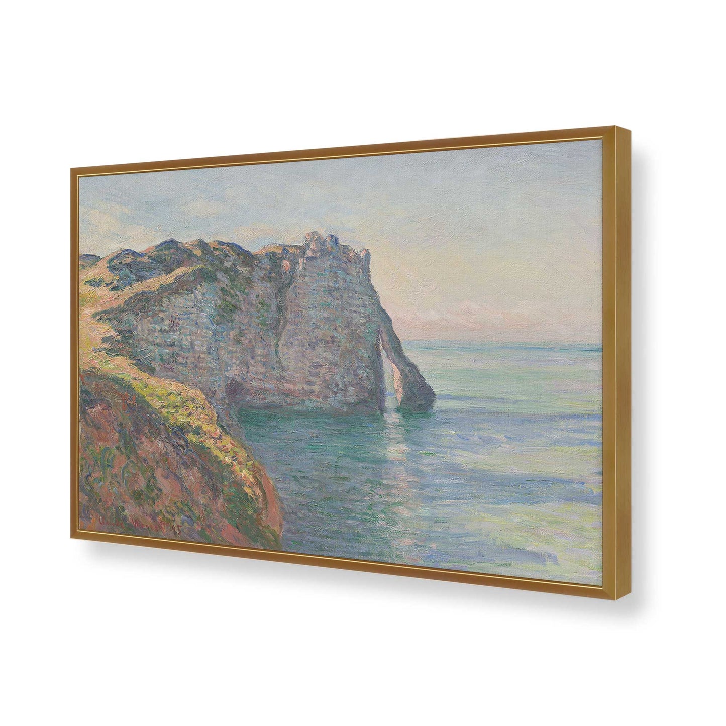 [Color:Polished Gold], Picture of art in a Polished Gold frame of the corner
