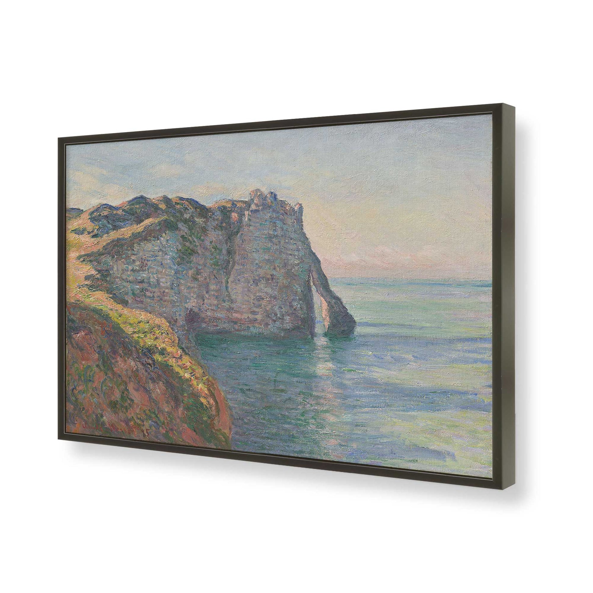 [Color:Satin Black], Picture of art in a Satin Black frame of the corner