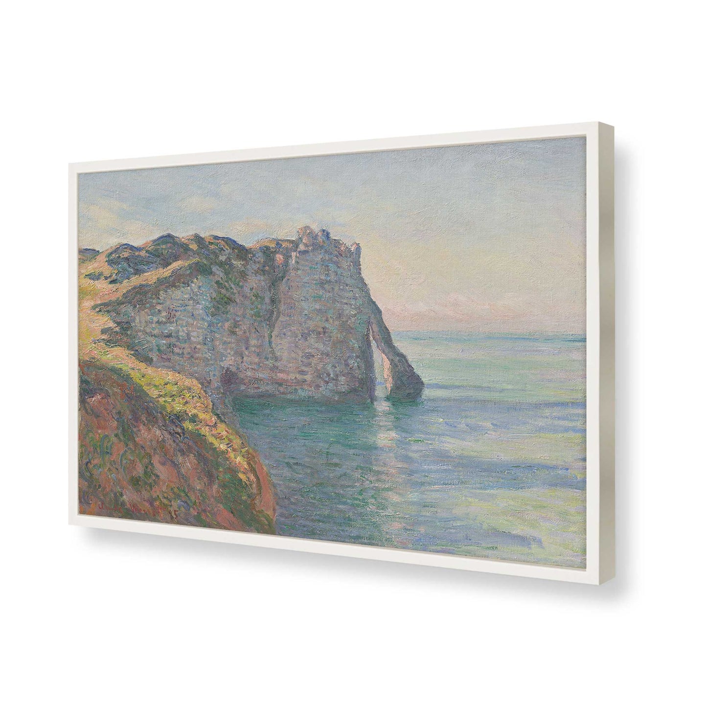 [Color:Opaque White], Picture of art in a Opaque White frame of the corner