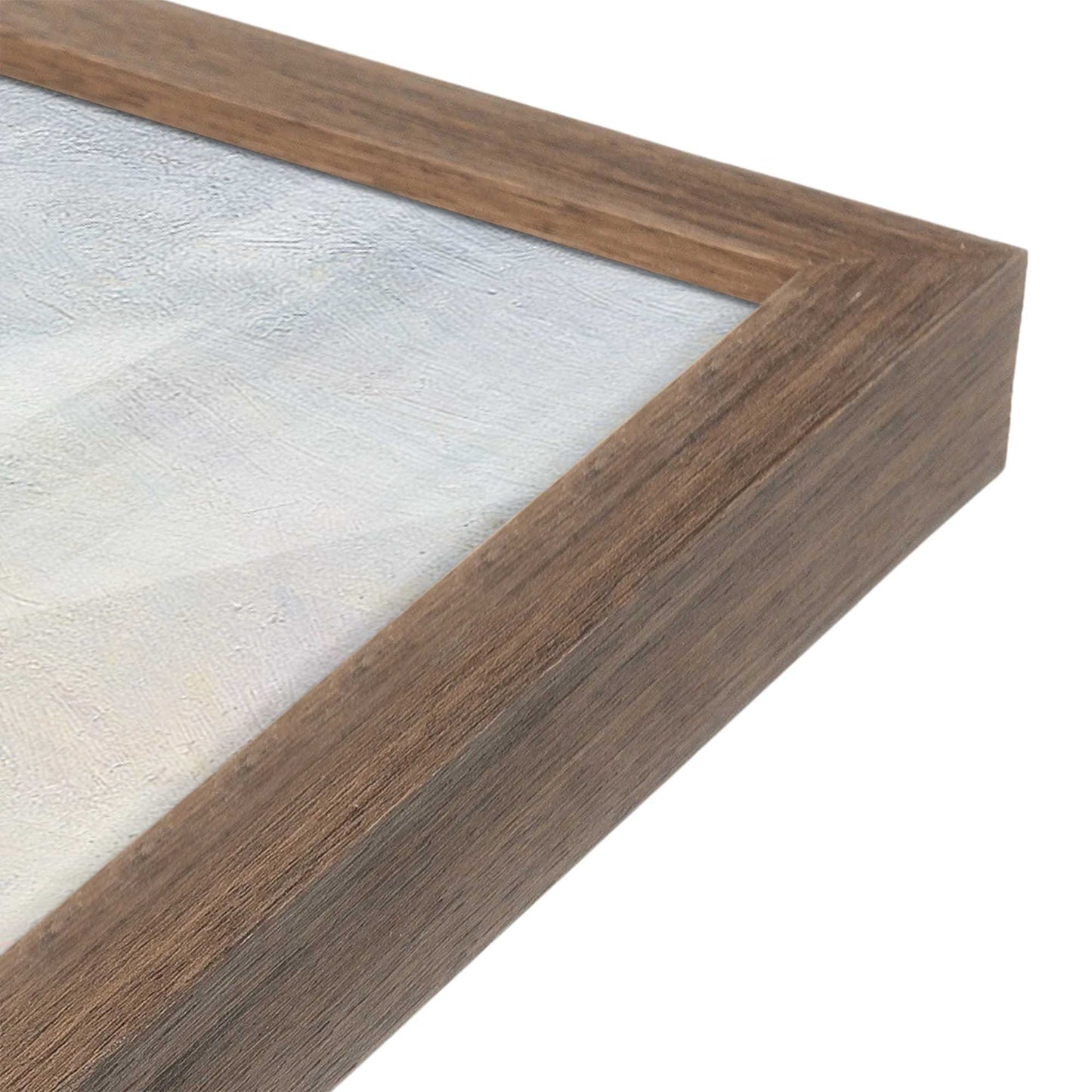 [Color:Walnut], Picture of art in a Walnut frame at an angle