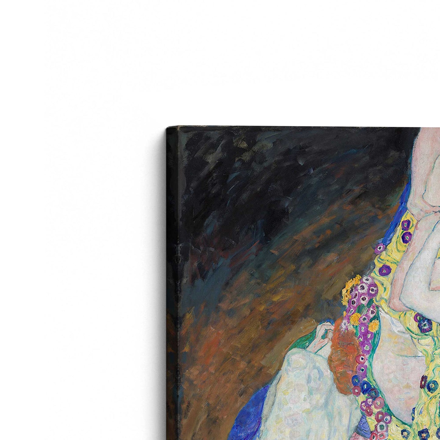 [Color:Stretched Canvas], Picture of the corner of the art