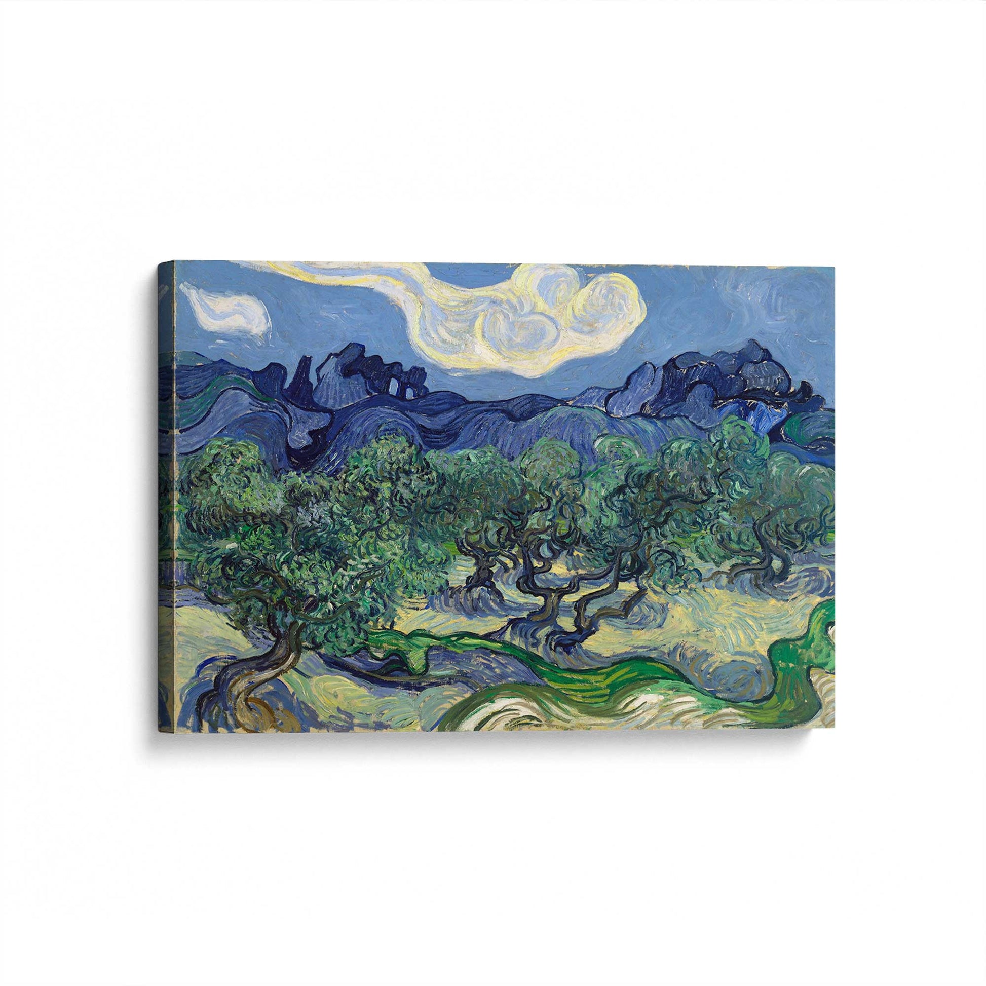 [Color:Stretched Canvas], Picture of art at an angle