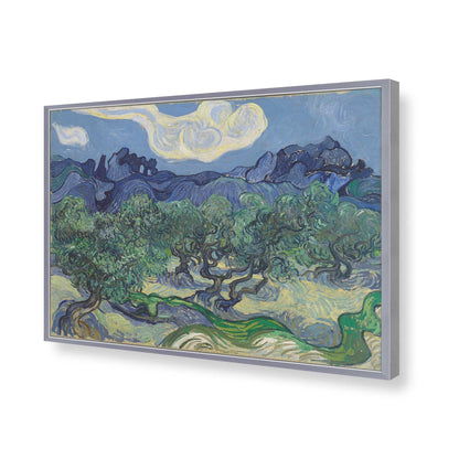 [Color:Polished Chrome], Picture of art in a Polished Chrome frame of the corner