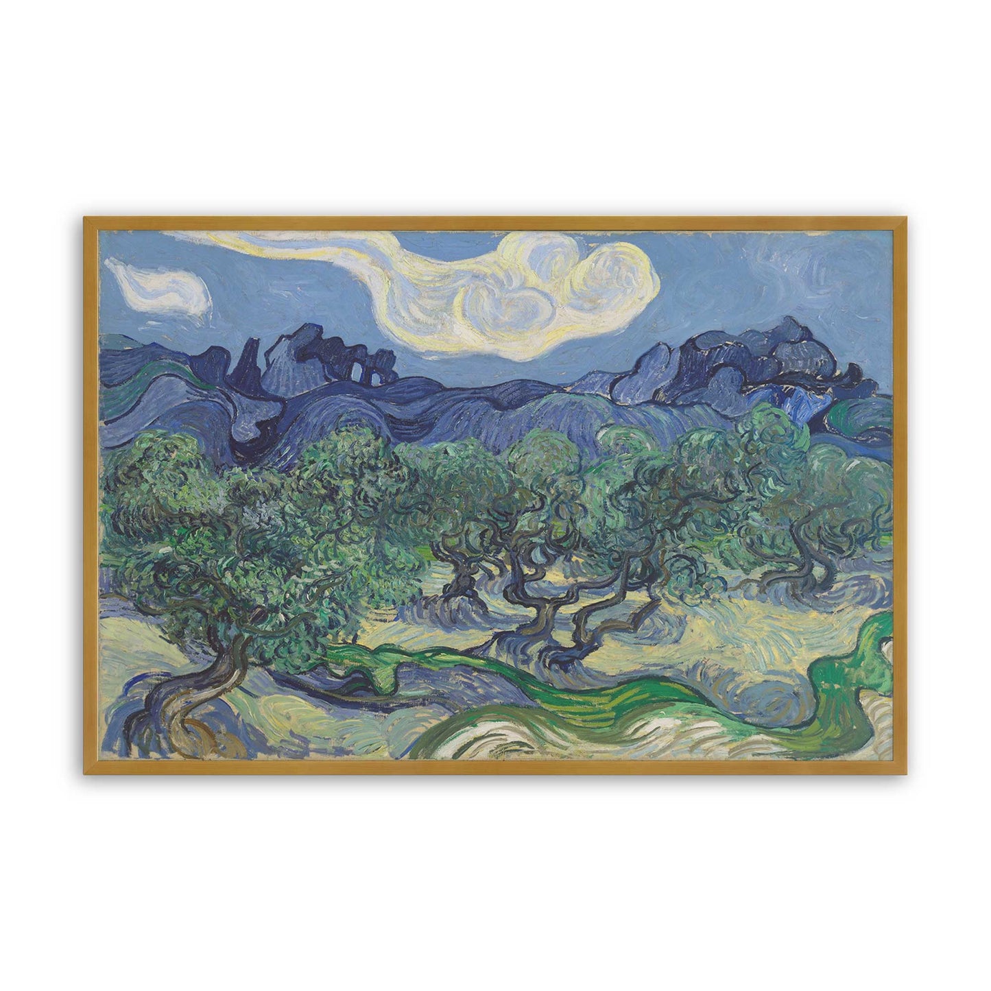 [Color:Polished Gold], Picture of art in a Polished Gold frame