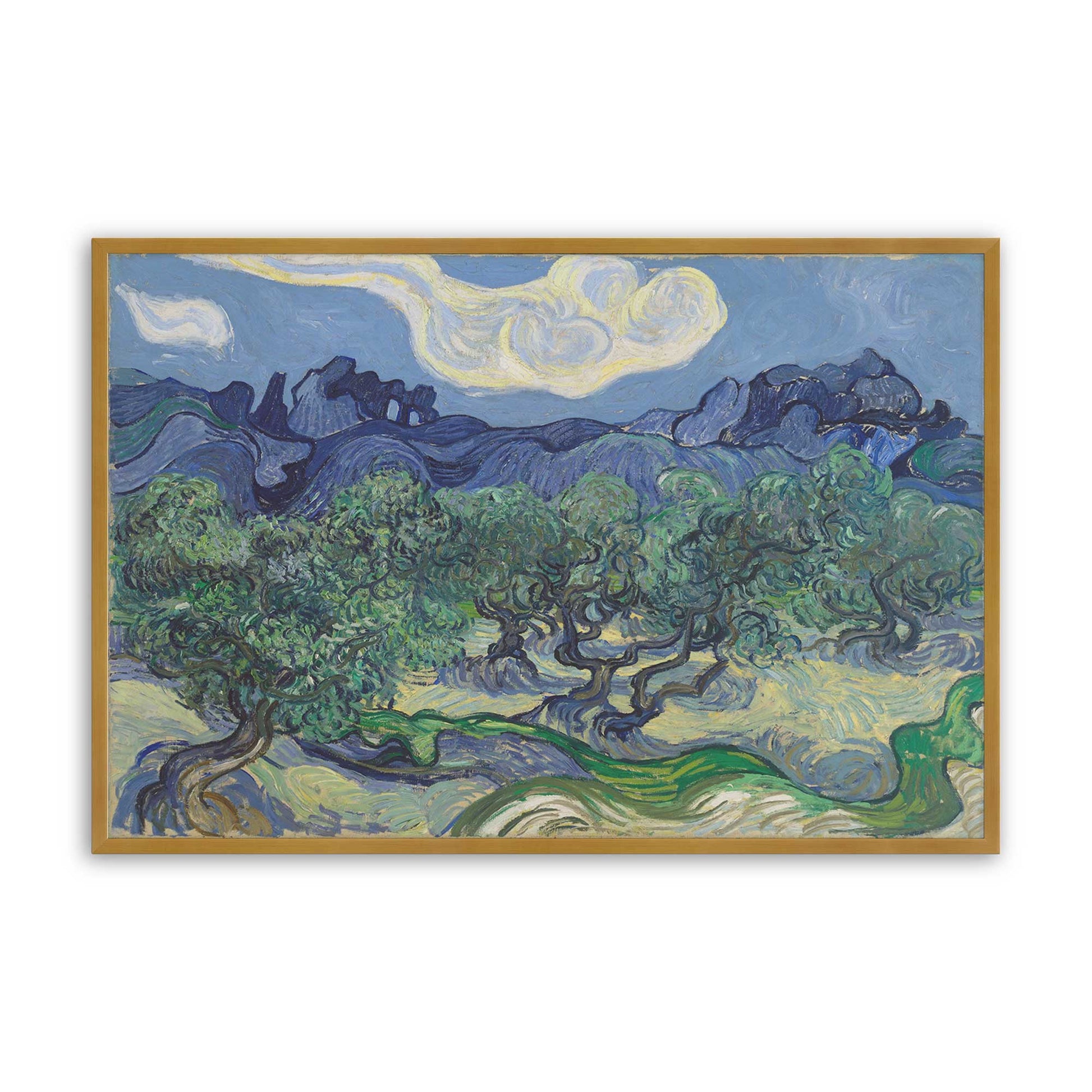 [Color:Polished Gold], Picture of art in a Polished Gold frame