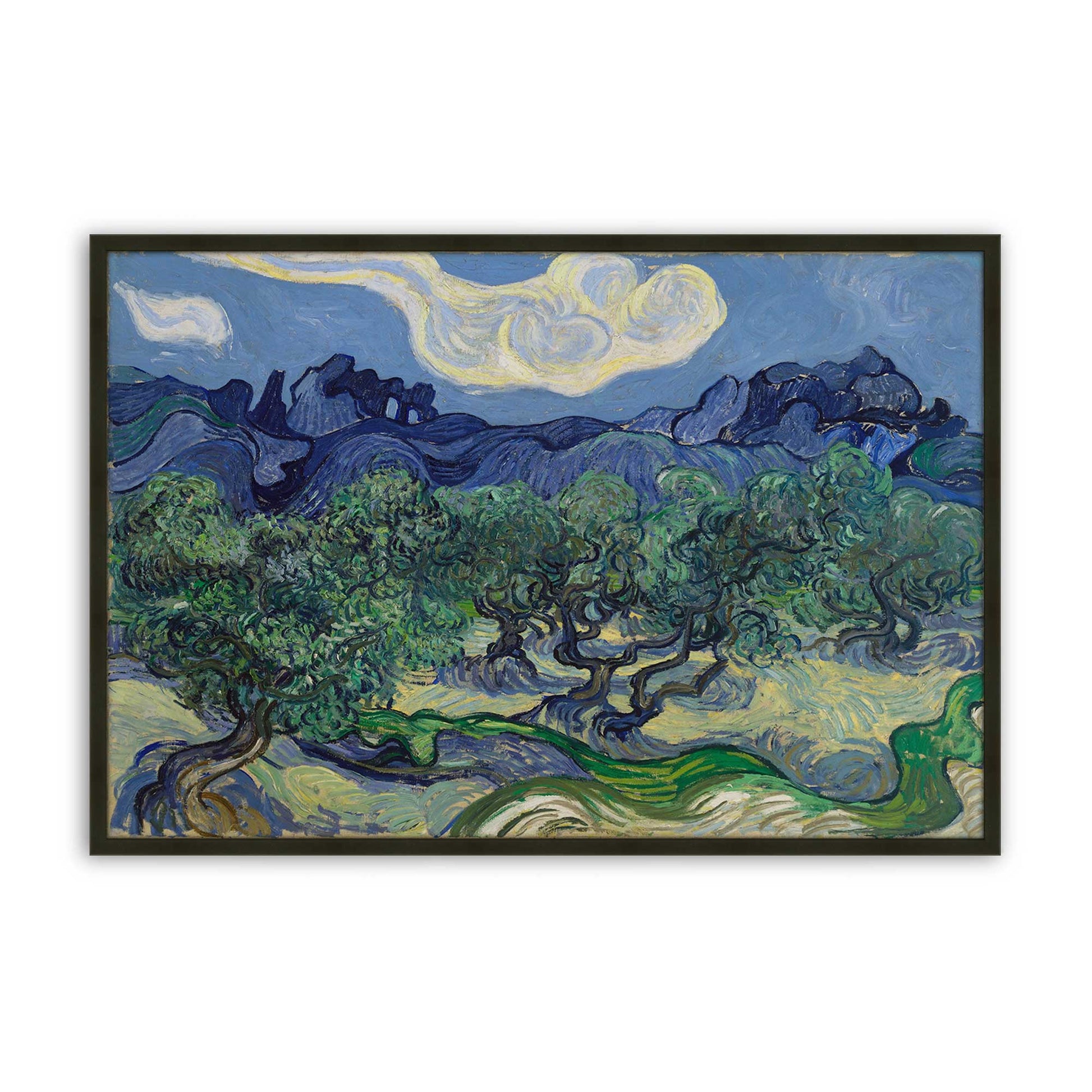 [Color:Satin Black], Picture of art in a Satin Black frame
