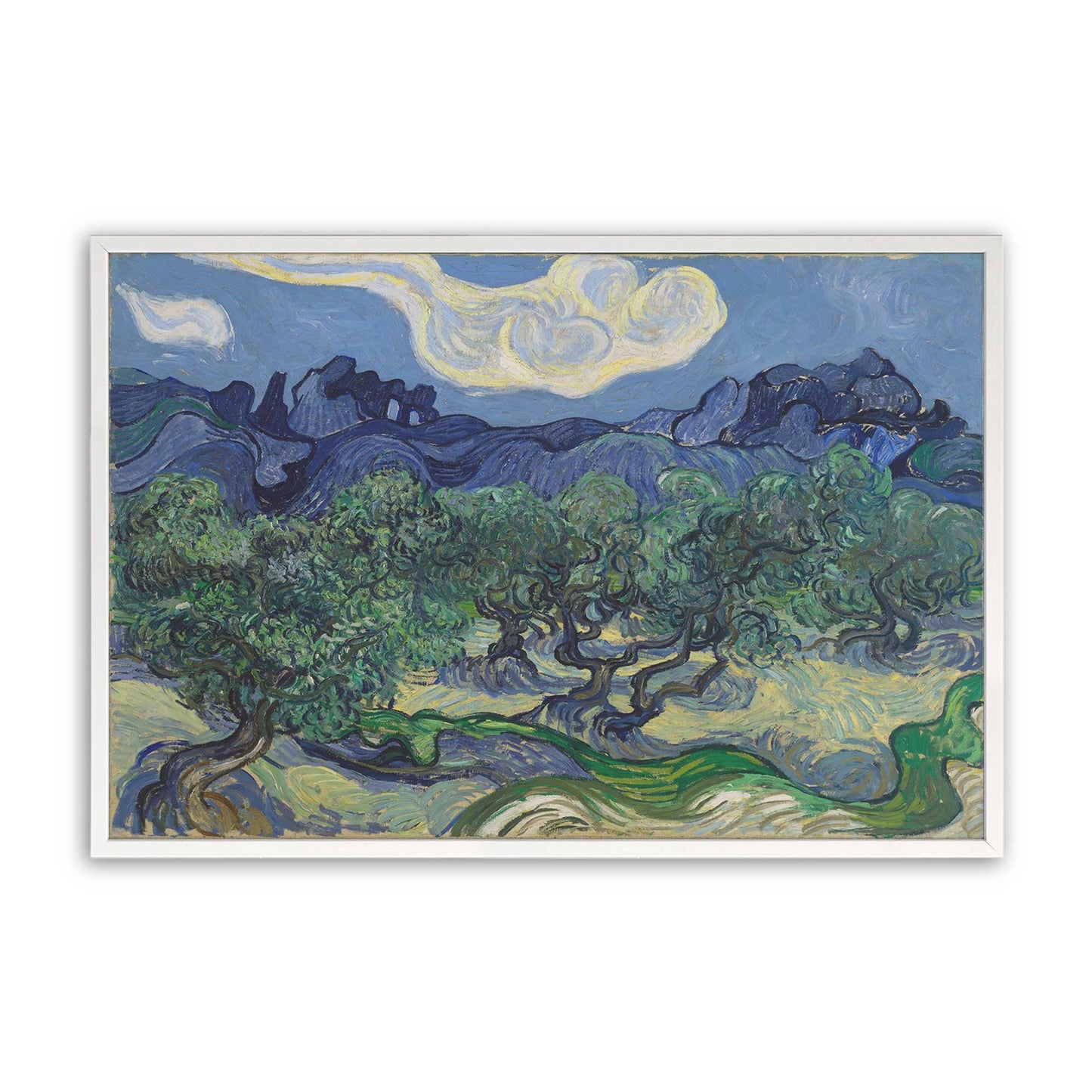 [Color:Opaque White], Picture of art in a Opaque White frame