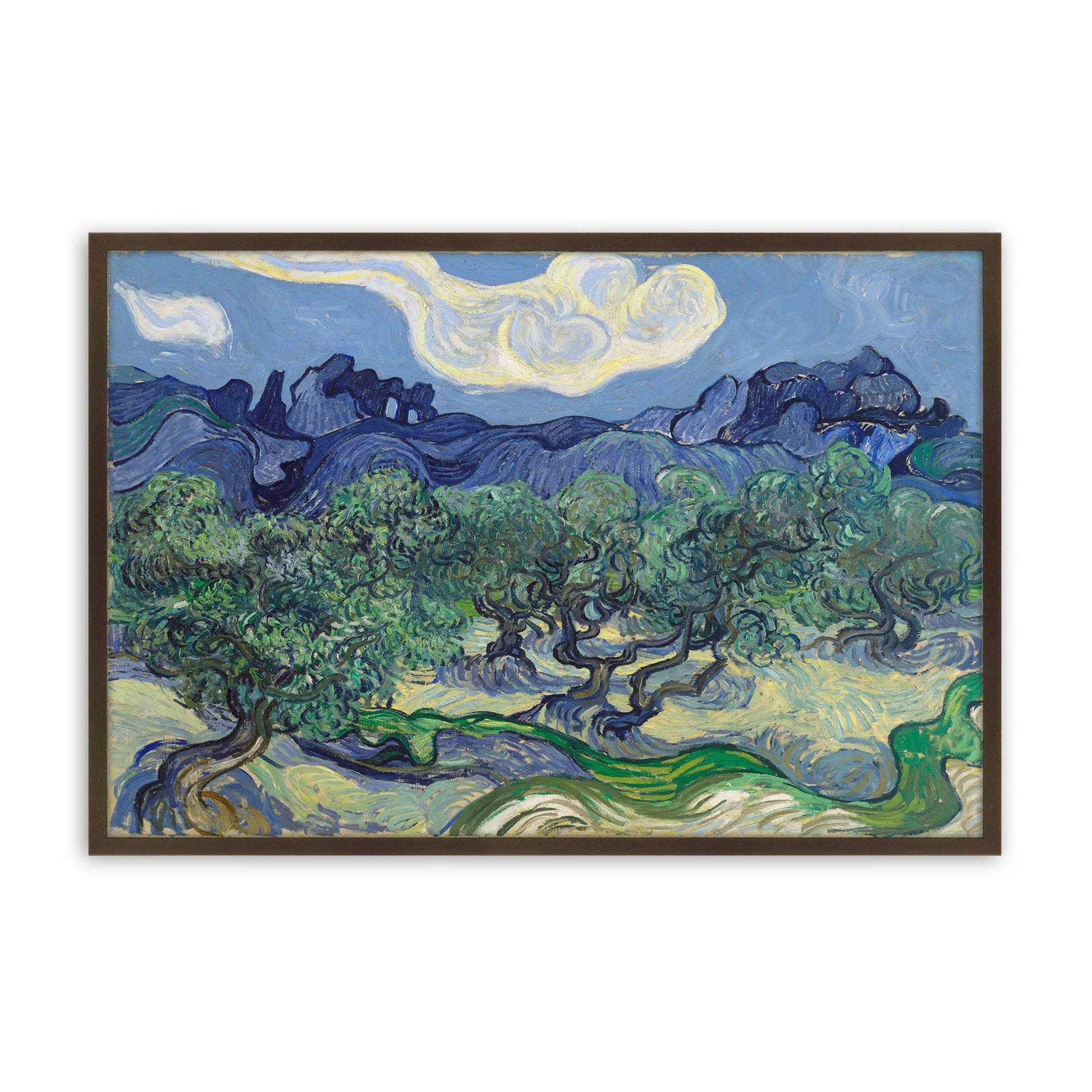 [Color:Brown], Picture of art in a Brown frame