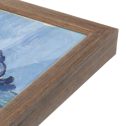 [Color:Walnut], Picture of art in a Walnut frame at an angle