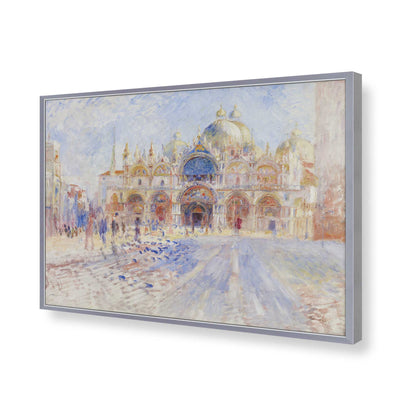[Color:Polished Chrome], Picture of art in a Polished Chrome frame of the corner