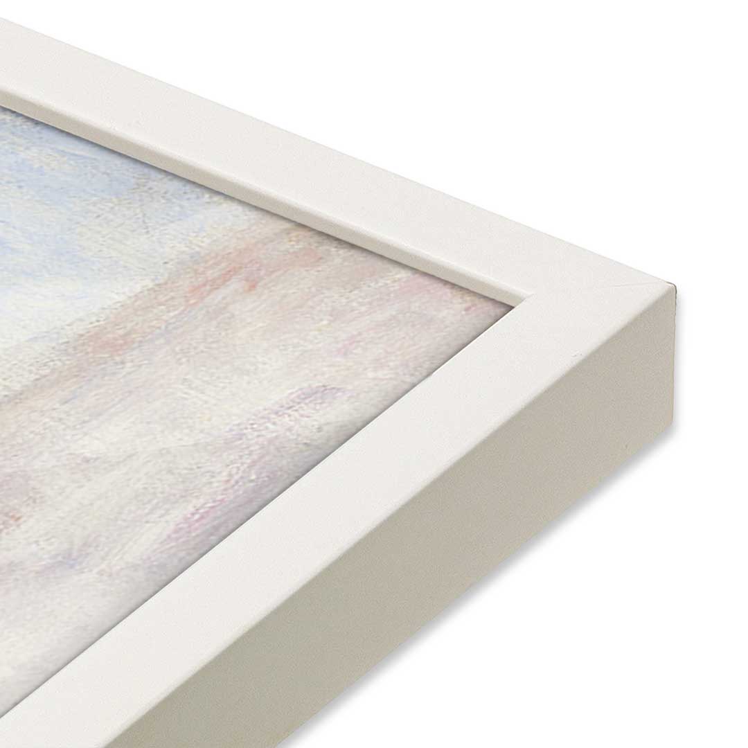 [Color:Opaque White], Picture of art in a Opaque White frame at an angle