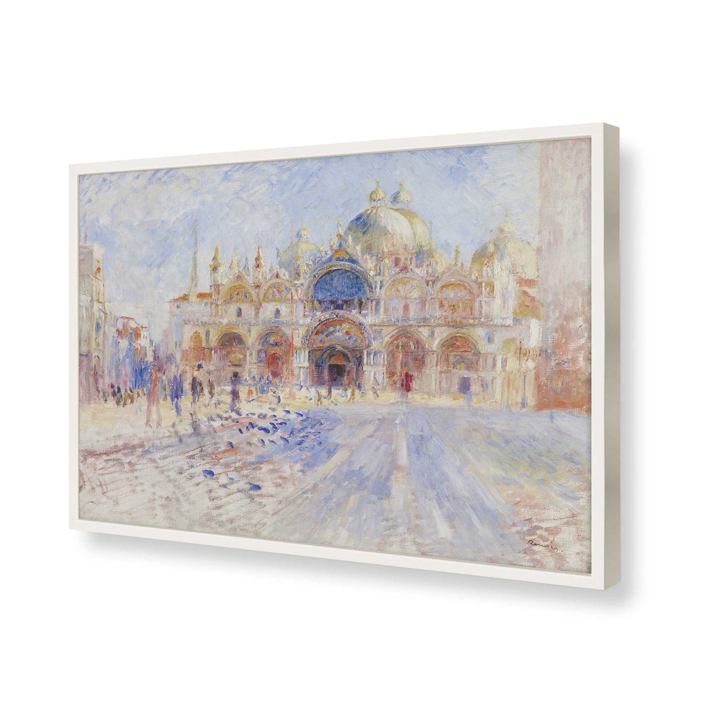 [Color:Opaque White], Picture of art in a Opaque White frame of the corner