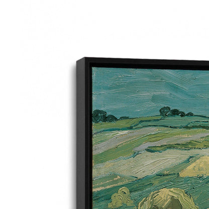 [Color:Satin Black], Picture of art in a Satin Black frame at an angle