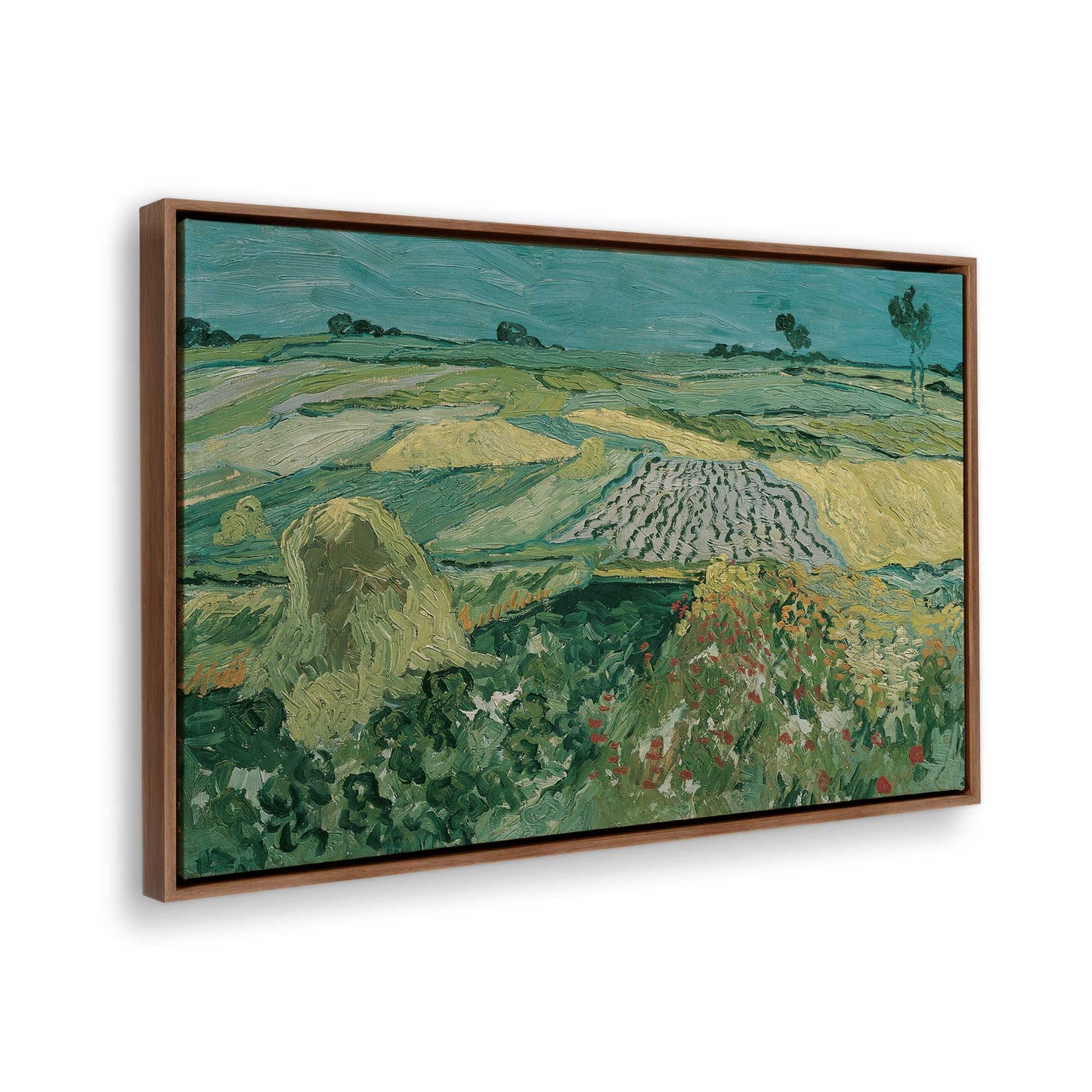 [Color:Walnut], Picture of the corner of the art