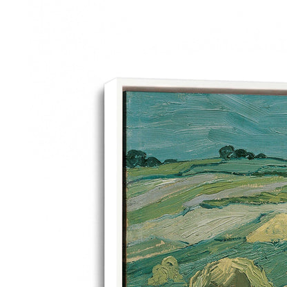 [Color:Opaque White], Picture of art in a White frame at an angle