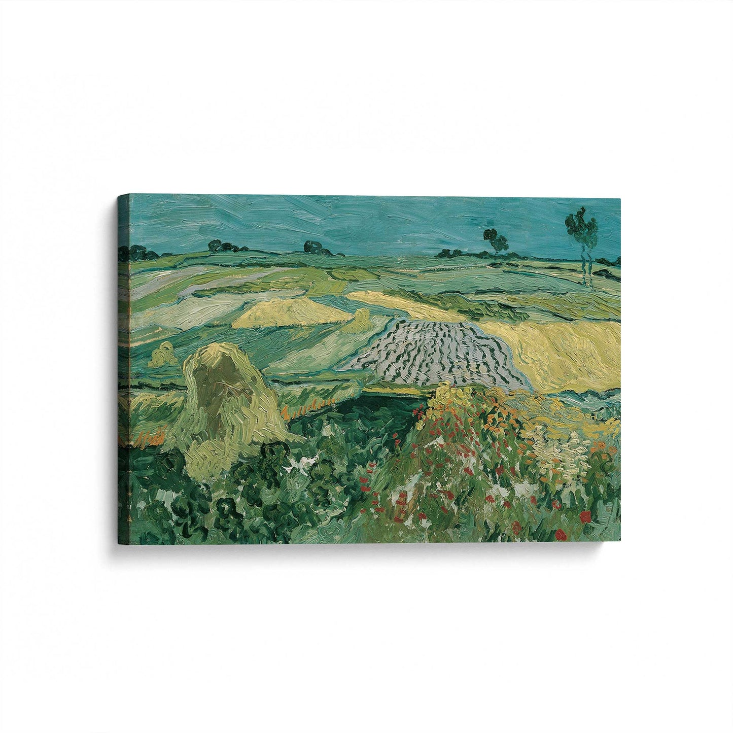 [Color:Stretched Canvas], Picture of art at an angle