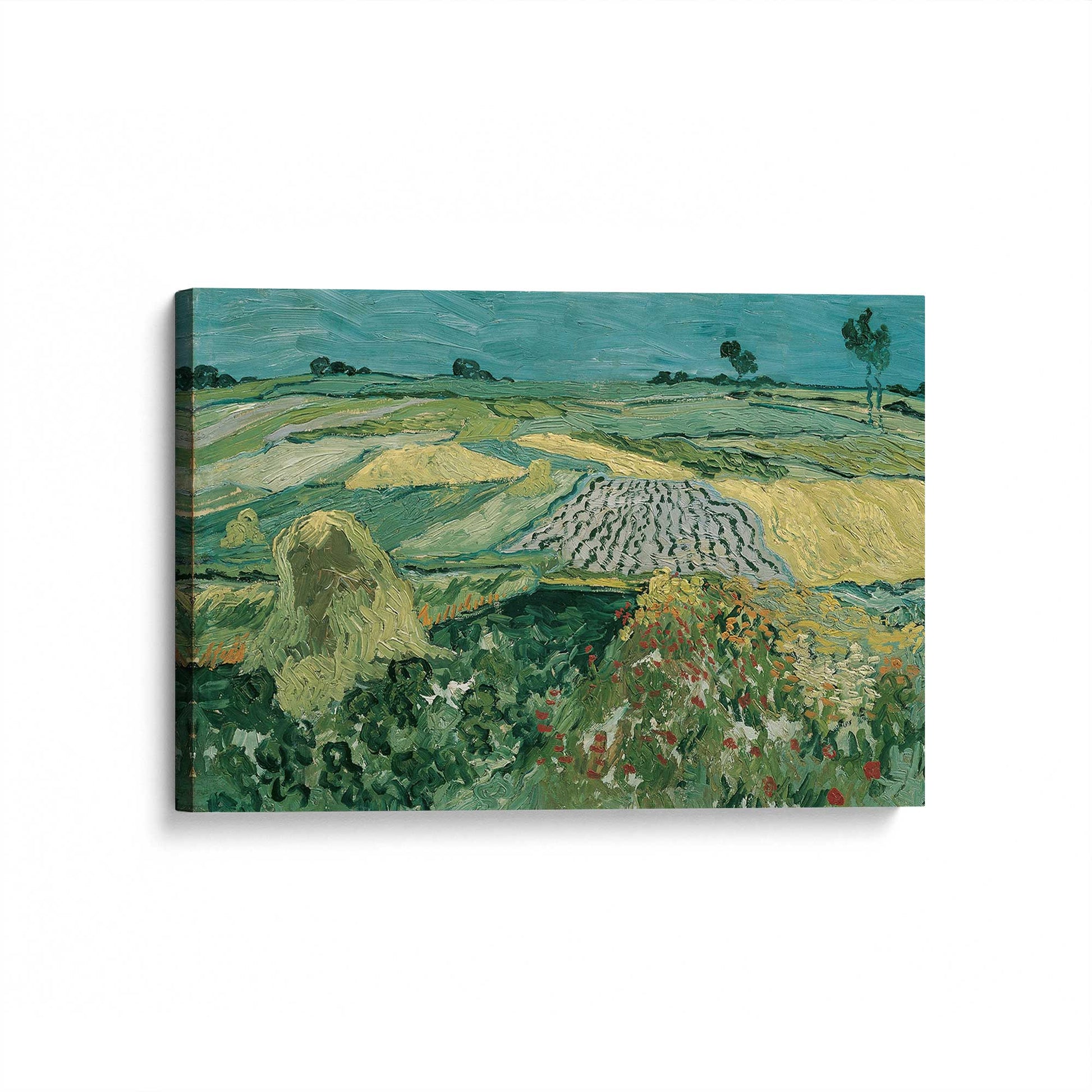 [Color:Stretched Canvas], Picture of art at an angle